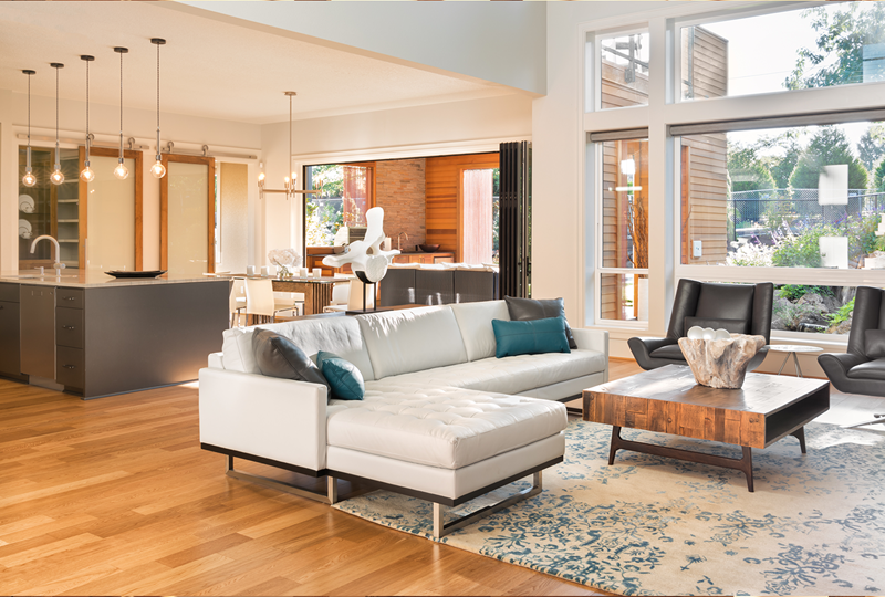 high-end modern living room