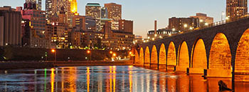 Community view of the Downtown-Central neighborhood of Minneapolis, Minnesota