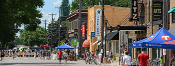 Community view of the Holland neighborhood of Minneapolis, Minnesota