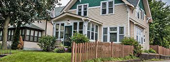 Community view of the Longfellow neighborhood of Minneapolis, Minnesota