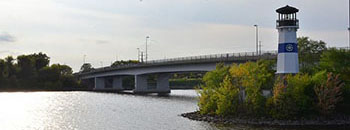 Bridge in Saint Anthony West in Minneapolis