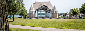 Bandshell on the lake in Southwest Minneapolis