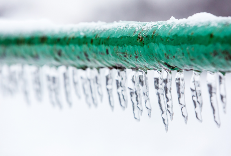 frozen water pipe