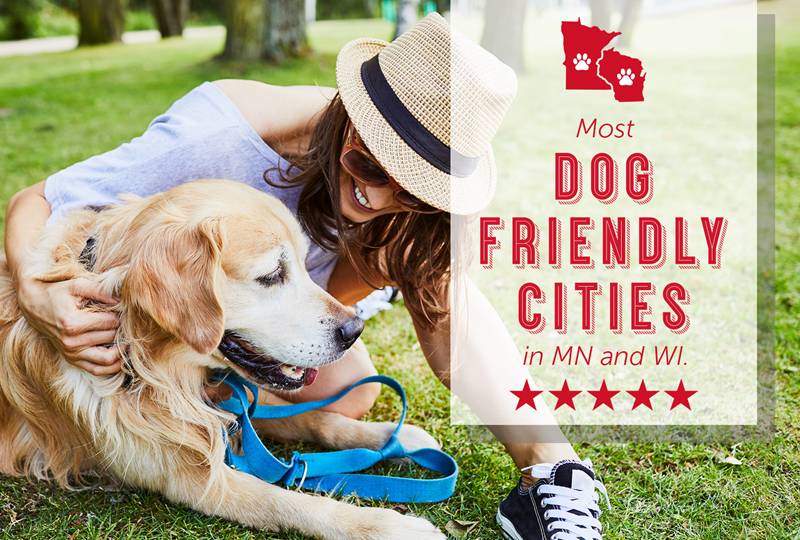 Most dog-friendly cities in MN and WI
