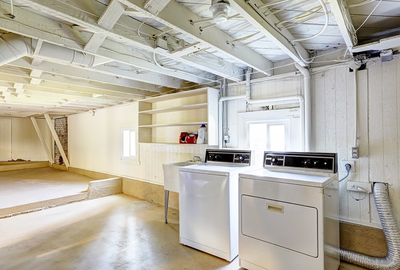 Unfinished basement