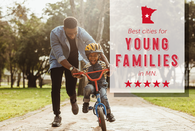 Best cities for young families in MN