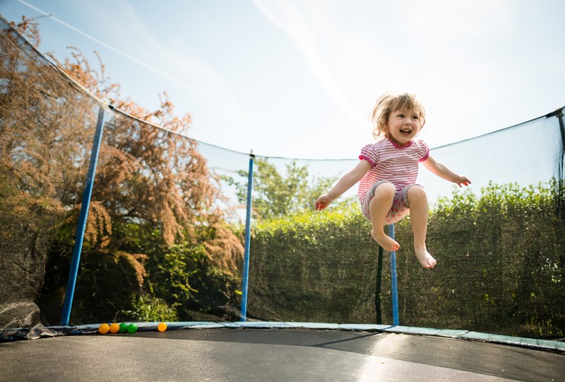 Backyard trampoline 