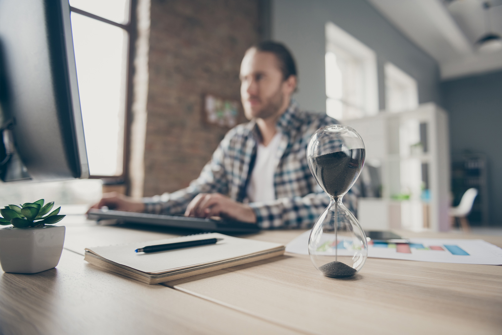 Desk timer for home office