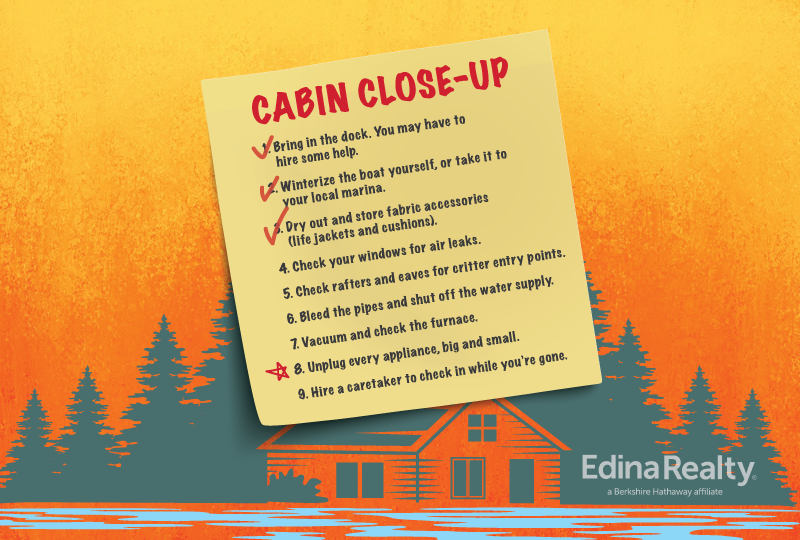 cabin closing tips