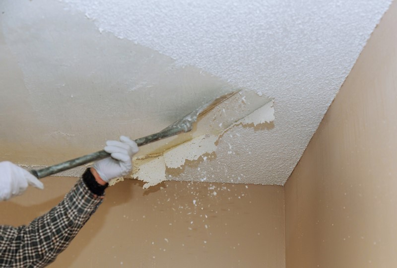 Removing popcorn ceiling